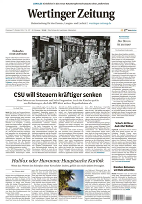 Cover of Wertinger Zeitung