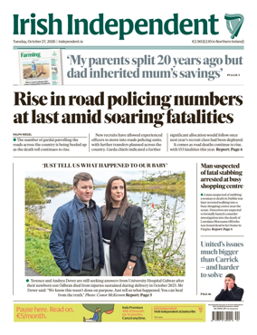 Cover of Irish Independent