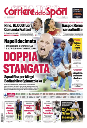 Cover of Corriere dello Sport