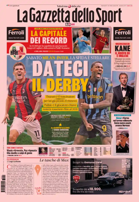 Cover of La Gazzetta dello Sport - Napoli