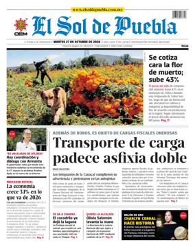 Cover of El Sol de Puebla