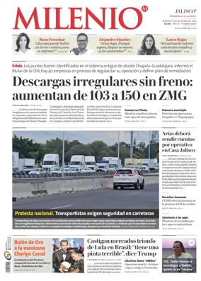 Cover of Milenio Jalisco