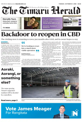 Cover of The Timaru Herald