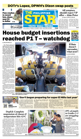 Cover of The Philippine Star
