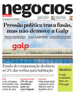 Cover of Jornal de Negocios