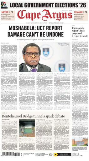 Cover of Cape Argus