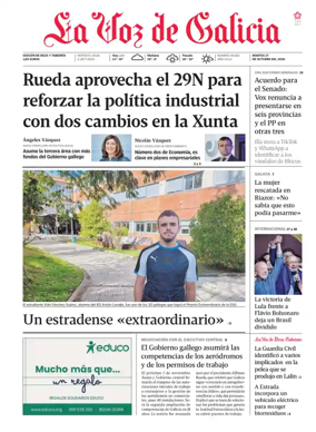 Cover of La Voz de Galicia (Deza)