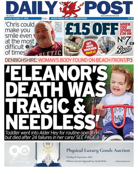 Cover of Daily Post (North Wales)
