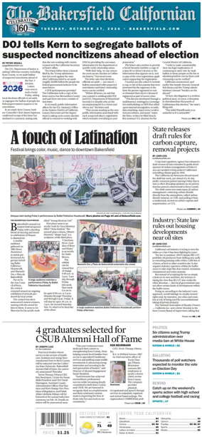 Cover of The Bakersfield Californian