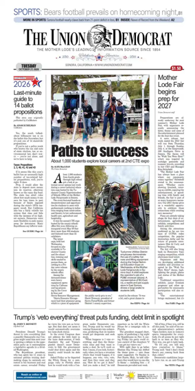 Cover of The Union Democrat