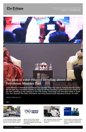 Cover of Tribune India - Compiled Edition
