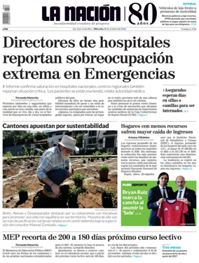 Cover of La Nacion (Costa Rica)