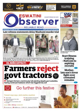 Cover of Eswatini Observer