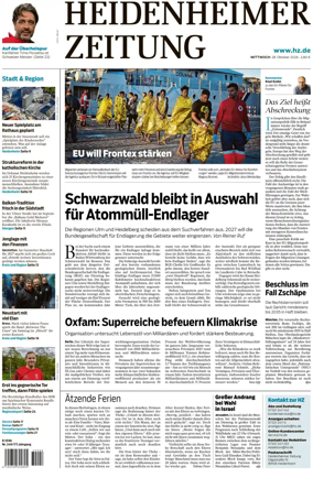 Cover of Heidenheimer Zeitung