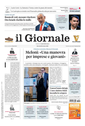Cover of Il Giornale (Italy)