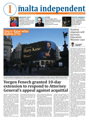 Cover of Malta Independent