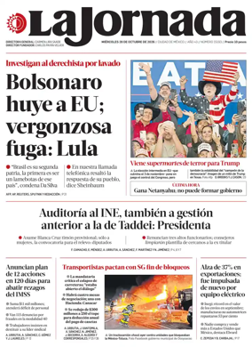 Cover of La Jornada