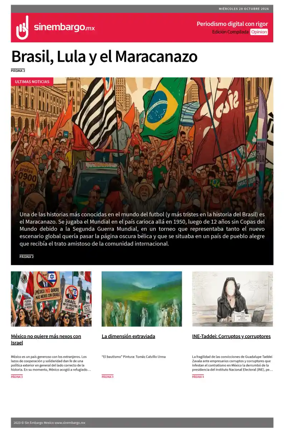 Cover of Sin Embargo Opinion