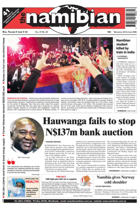 Cover of The Namibian