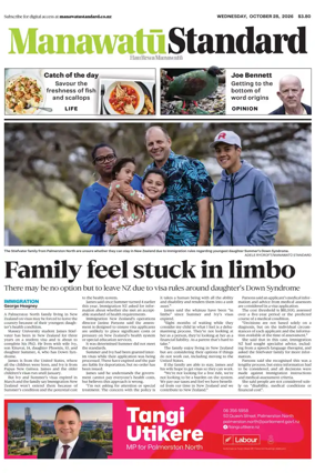 Cover of Manawatu Standard