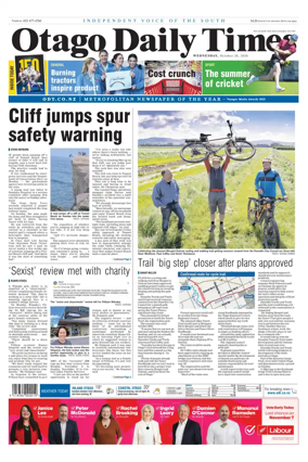 Cover of Otago Daily Times