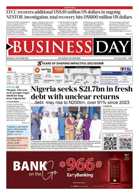 Cover of Business Day (Nigeria)