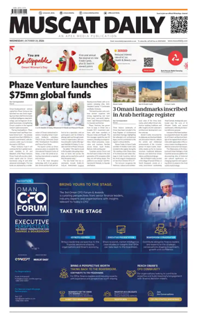 Cover of Muscat Daily