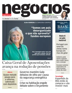 Cover of Jornal de Negocios