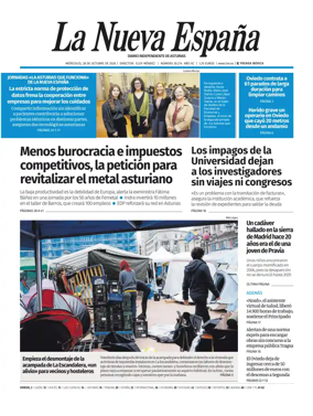 Cover of La Nueva Espana (Oviedo)