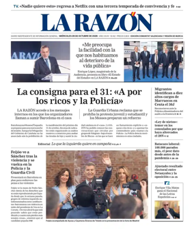 Cover of La Razon (Levante)