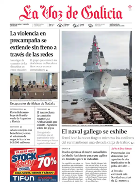 Cover of La Voz de Galicia (Deza)