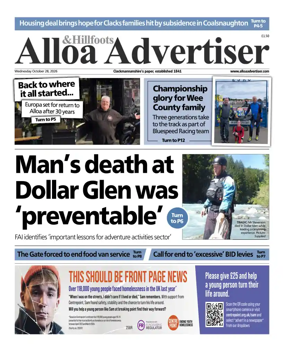 Cover of Alloa Advertiser