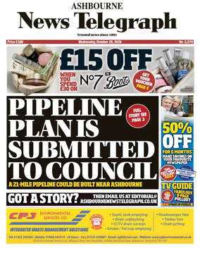 Cover of Ashbourne News Telegraph