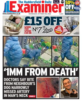 Cover of Huddersfield Daily Examiner
