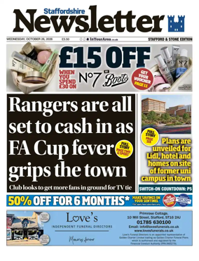 Cover of Staffordshire Newsletter