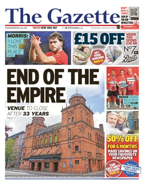 Cover of Teesside Evening Gazette