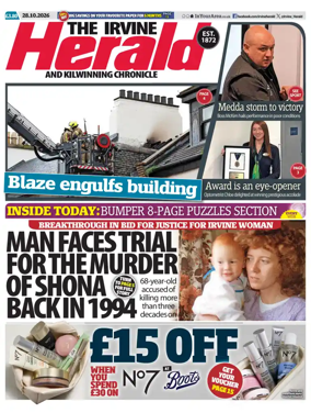 Cover of The Irvine Herald and Kilwinning Chronicle