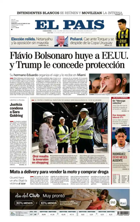 Cover of El Pais (Uruguay)