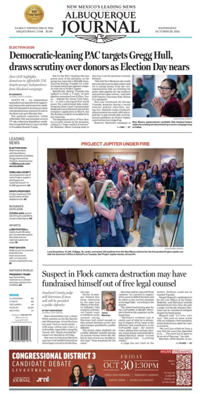 Cover of Albuquerque Journal