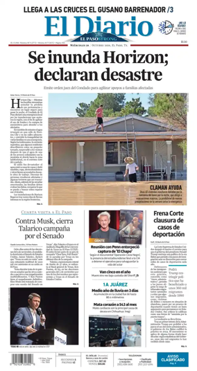 Cover of El Diario de El Paso