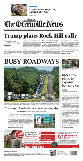 Cover of The Greenville News