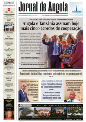 Cover of Jornal de Angola