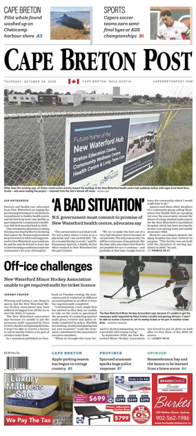 Cover of Cape Breton Post