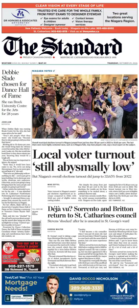 Cover of The Standard (St. Catharines)