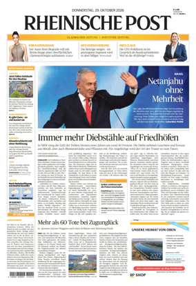 Cover of Rheinische Post - Monchengladbach and Korschenbroich