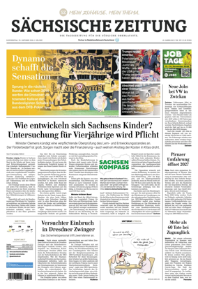 Cover of Sachsische Zeitung (Lobau-Zittau)
