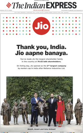 Cover of The Indian Express