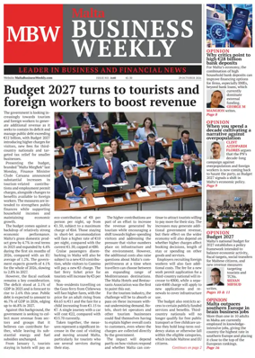 Cover of The Malta Business Weekly