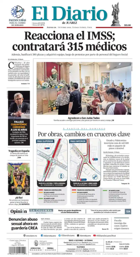 Cover of El Diario de Juarez