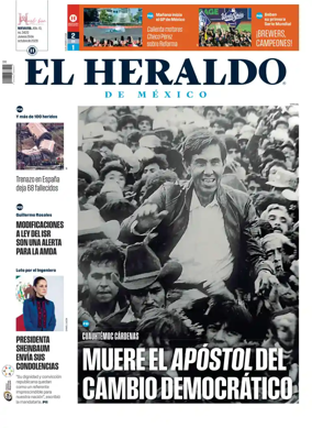 Cover of El Heraldo de Mexico